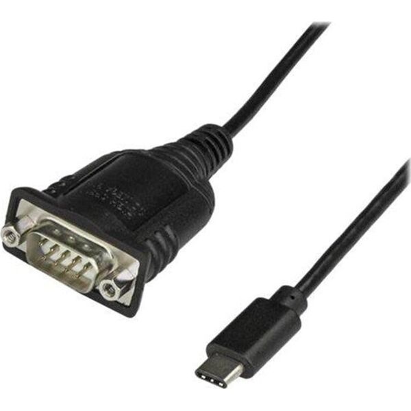 Kabel USB StarTech USB-C - DB-9 0.4 m Czarny (ICUSB232C)