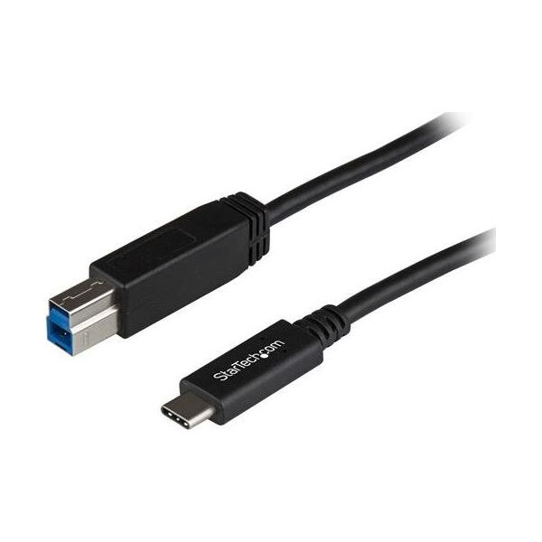 Kabel USB StarTech USB-B - USB-C 1 m Czarny (USB31CB1M)