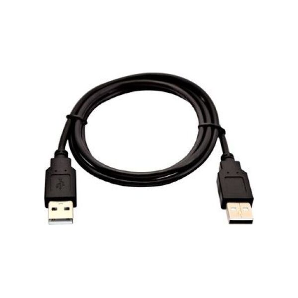 Kabel USB V7 USB-A - USB-A 1 m Czarny (V7USB2AA-01M-1E)