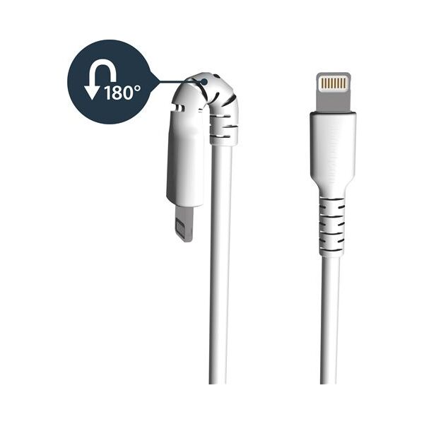 Kabel USB StarTech USB-A - Lightning 1 m Biały (RUSBLTMM1M)