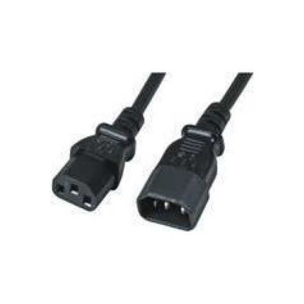 Kabel zasilający Mcab Mcab 2.0M POWER CORD C13-C14 - BK/EXTENSION F/M 3 X 0.75MM2