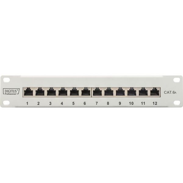 Digitus Patch panel 10" 1U 12x RJ45 kat. 6A (DN-91612S-EA-G)
