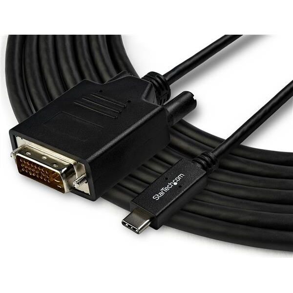 Kabel USB StarTech USB-C - DVI-D 3 m Czarny (CDP2DVI3MBNL)