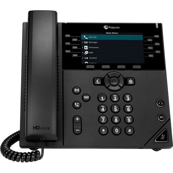 Telefon Poly Poly VVX 450 12-LINE BIZ-IP-PHONE/DUAL 10/100/1000 ETHERNET-NO PS IN