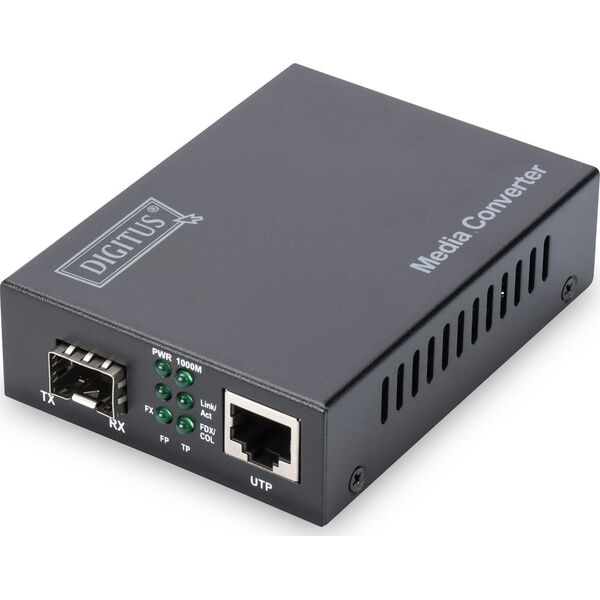 Digitus Assmann DIGITUS GIGABIT MEDIA CONVERTER/RJ45/SFP IN