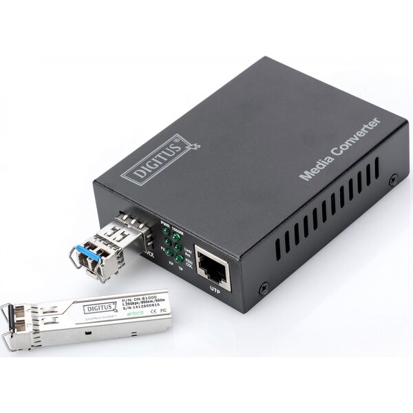 Digitus Assmann DIGITUS GIGABIT MEDIA CONVERTER/RJ45/SFP IN
