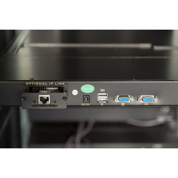 Przełącznik Digitus Assmann 19IN VGA TFT CONSOLE. 1-PORT/GERMAN KEYBOARD LAYOUT IN