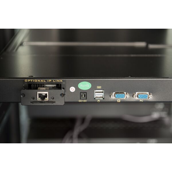 Konsola KVM Digitus Assmann 17IN VGA TFT CONSOLE. 1-PORT/GERMAN KEYBOARD LAYOUT IN