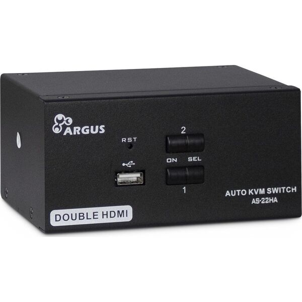 Przełącznik Inter-Tech Intertech IPC KVM SWITCH AS-22HA HDMI/METAL IN