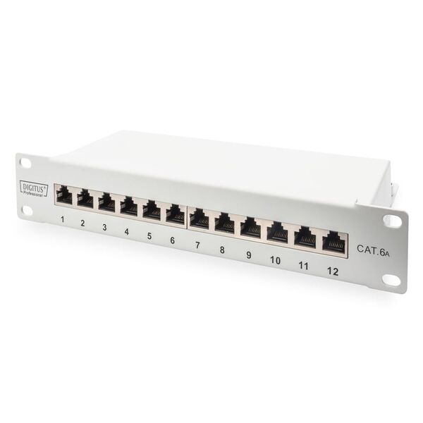 Digitus Patch panel 10" 1U 12x RJ45 kat. 6A (DN-91612S-EA-G)