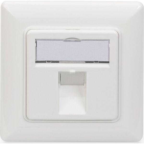 Digitus Assmann DIGITUS FACEPLATE FOR KEYSTONE/JACKS 1XRJ45 80X80MM
