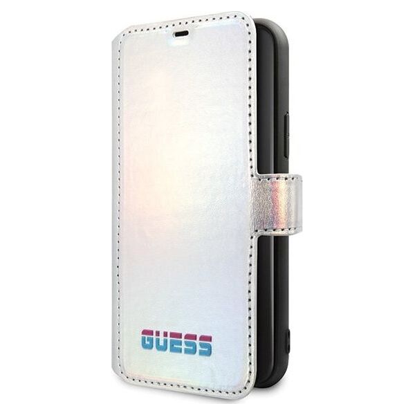 Guess Guess GUFLBKN65BLD iPhone 11 Pro Max srebrny/silver book Iridescent uniwersalny