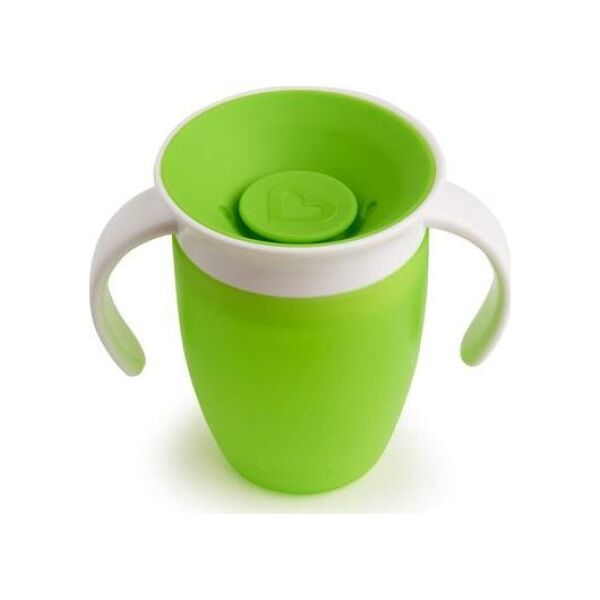 Munchkin Kubek niekapek 360 treningowy z uchwytami 207ml zielony