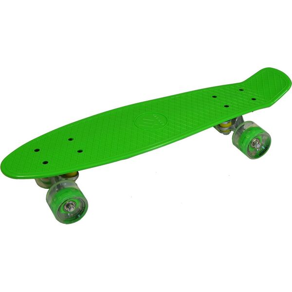 Deskorolka Enero plastikowa 22" zielona led