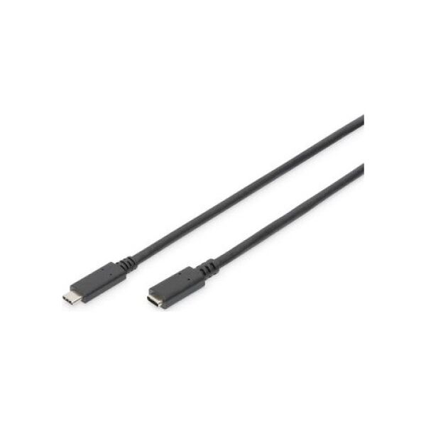 Kabel USB Digitus USB-C - USB-C 2 m Czarny (AK-300210-020-S)