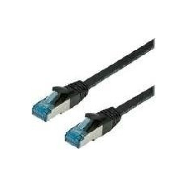 Value VALUE S/FTP (PiMF) PatchCord Cat6a. CU. Black 1.5m