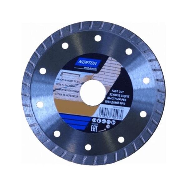 Norton Clipper tarcza diamentowa 115x22,2mm ciągła turbo do cegieł (70184601278)