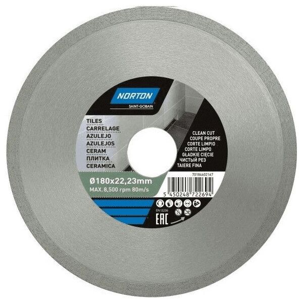 Norton Clipper tarcza diamentowa 125x22,2mm ciągła standard (70184601275)