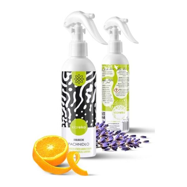 Klareko KLAREKO_Pachnidło perfumy dla domu w sprayu Pomarańcza Lawenda 250ml