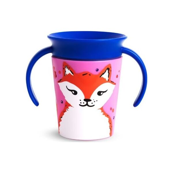 Munchkin Kubek niekapek 360 Eco Wildlove Treningowy Lis 177ml różowy