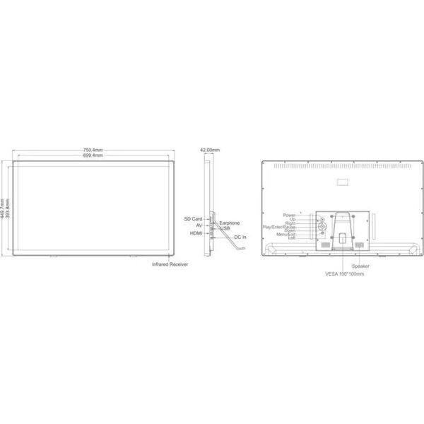 Ramka cyfrowa Braun Phototechnik Braun DigiFrame 320 Business Line 81,28cm (32,0 )