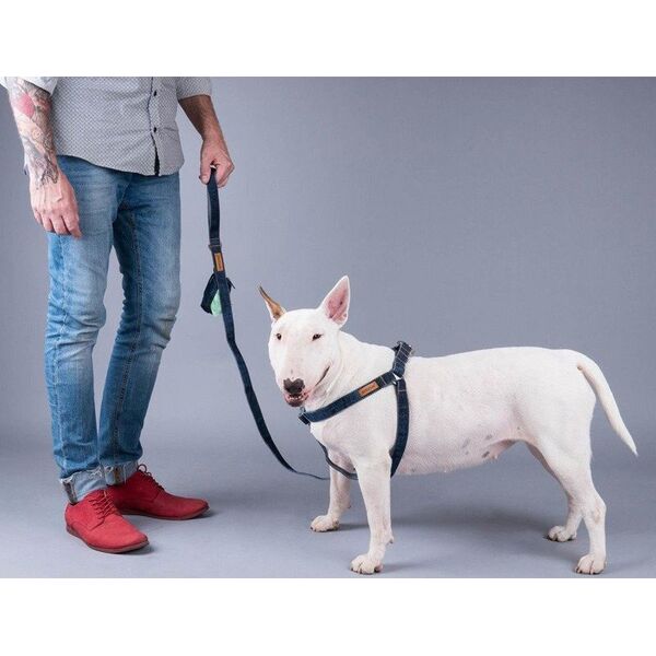 Amiplay Amiplay - szelki dla psa, Denim Collection, rozmiar L, 40-75 cm x 2 cm granatowy