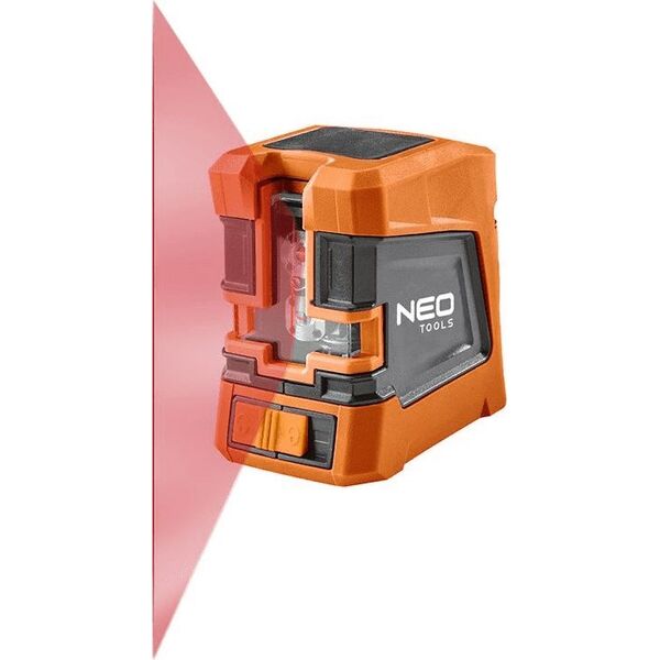 Neo Laser krzyżowy 75-101 czerwony 15 m