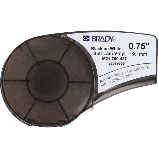 Brady Black on White 4,26m x 19,05mm