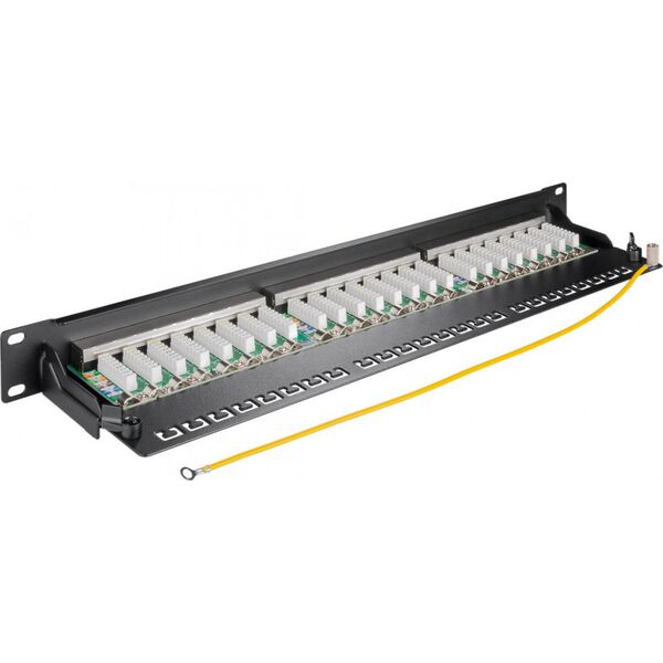 Goobay Patch panel 19" 1U 24x RJ45 STP Kat. 6A (90854)