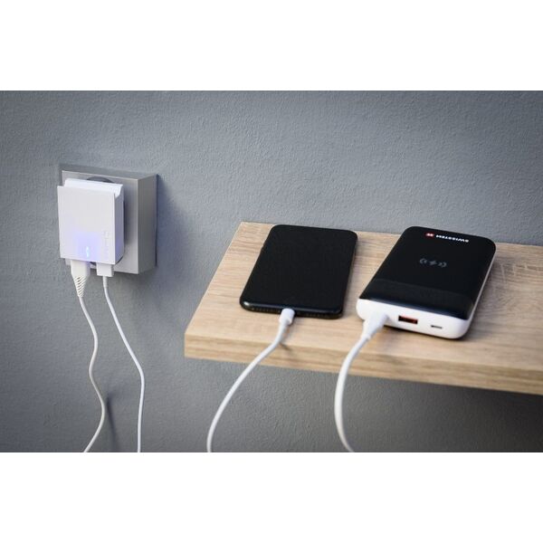 Ładowarka Swissten 2x USB-A 3 A (22032000)