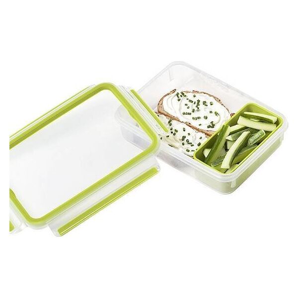 Emsa Emsa Clip&Go Brunchbox 518099 1,2l Transparent/Green