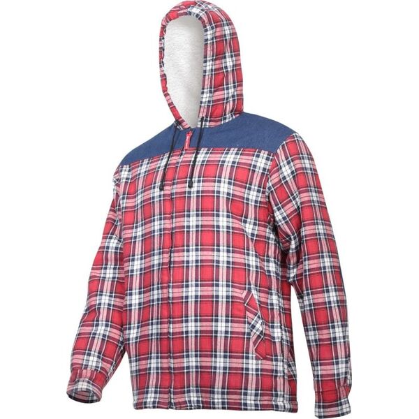 Lahti Pro koszula flanelowa ocieplana czerwono-granatowa "M" (L4180702)