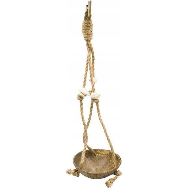 Panama Pet Panama Pet huśtawka dla ptaków z łupiny kokosa z muszlami 35 cm