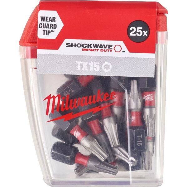 Milwaukee BIT SHOCKWAVE CD TX15 25MM-25SZT.