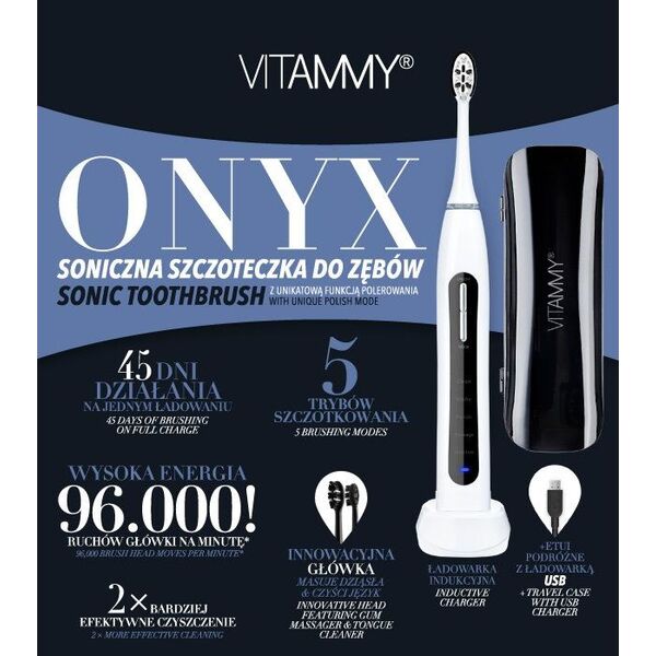 Szczoteczka Vitammy Onyx Czarna