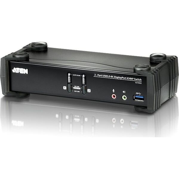 Przełącznik Aten Przełącznik KVMP USB 3.0 4K DisplayPort CS1922