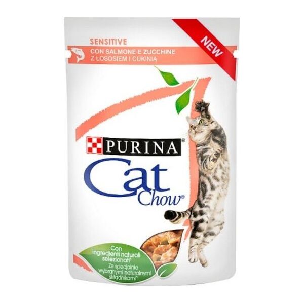 Purina Purina Cat Chow Sensitive Łosoś saszetka 85g