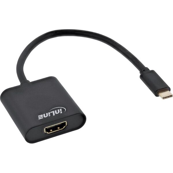 Adapter USB InLine USB-C - HDMI Czarny  (64101B)