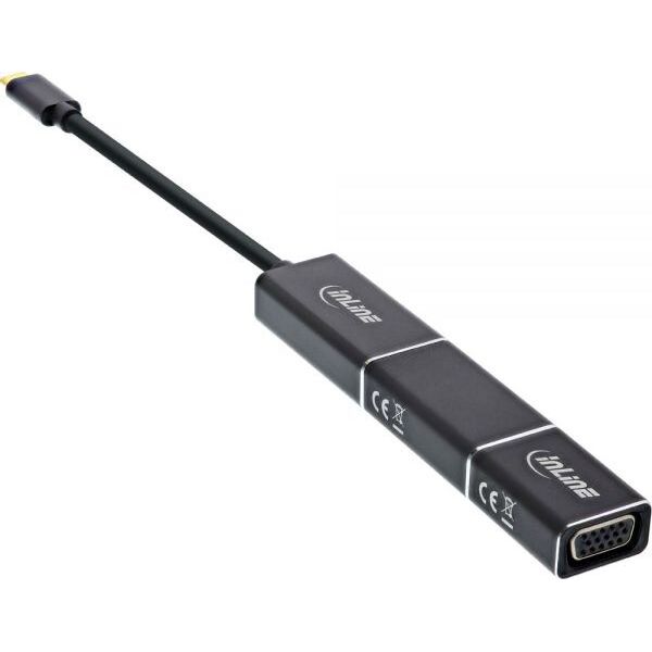 Adapter USB InLine USB-C - DisplayPort Czarny  (64109B)