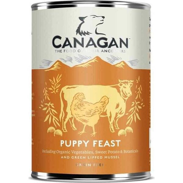 Canagan Puppy Feast Kurczak z wołowiną i warzywami 1x400g