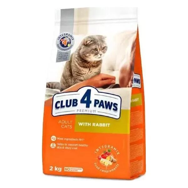 Club 4 Paws CLUB4Ł KOT 2kg EX KRÓLIK