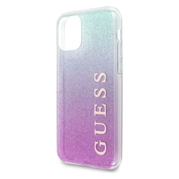 Guess Guess GUHCN65PCUGLPBL iPhone 11 Pro Max różowo-niebieski/pink blue hard case Glitter Gradient uniwersalny