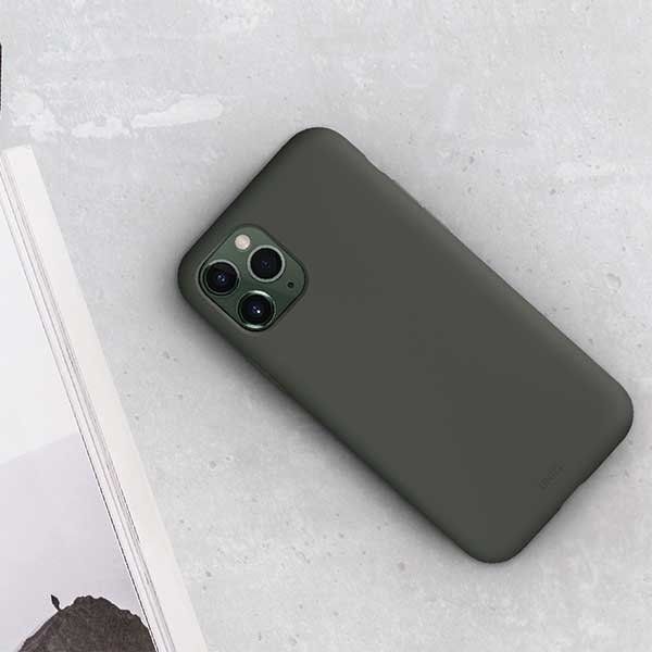 Uniq UNIQ etui Lino Hue iPhone 11 Pro Max szary/moss grey
