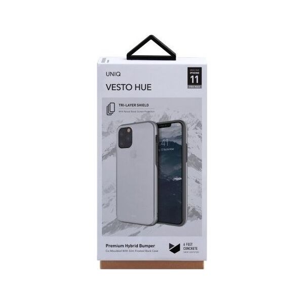Uniq UNIQ etui Vesto Hue iPhone 11 Pro Max srebrny/silver