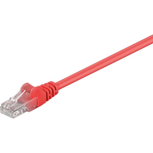 Goobay Goobay 68349 CAT 5e patch cable, U/UTP, red, 10 m