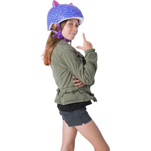 C-PREME Kask dziecięcy juniorski C-PREME LEOPARD KITTY roz. M YOUTH 8+ (54-58 cm) (NEW)
