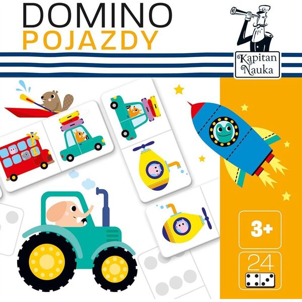 Edgard Kapitan Nauka. Domino obrazkowe. Pojazdy