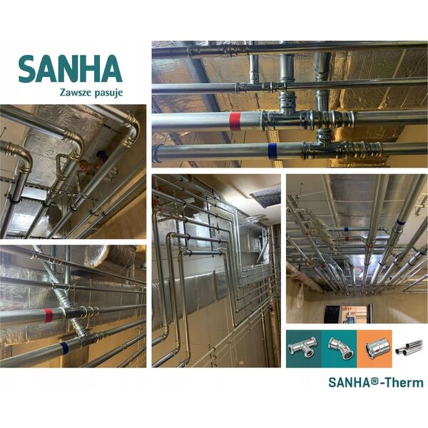 SANHA SANHA-Therm Łuk dwukielichowy 45° ZWxZW 42