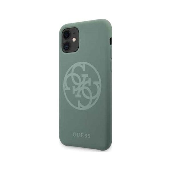 Guess Guess GUHCN65LS4GKA iPhone 11 Pro Max khaki hard case Silicone 4G Tone On Tone