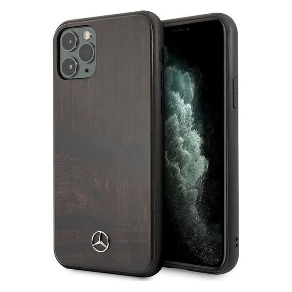Mercedes Mercedes MEHCN65VWOBR iPhone 11 Pro Max hard case brązowy/brown Wood Line Rosewood